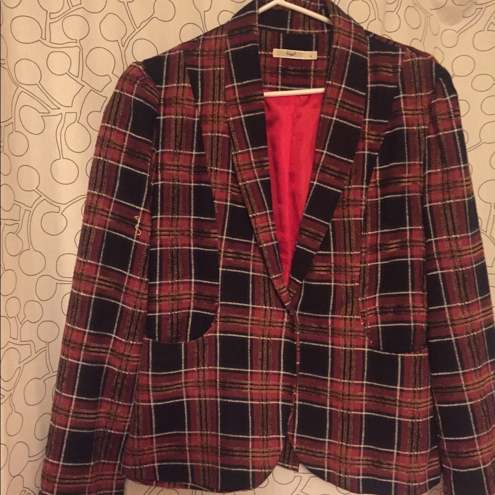 Plaid blazer